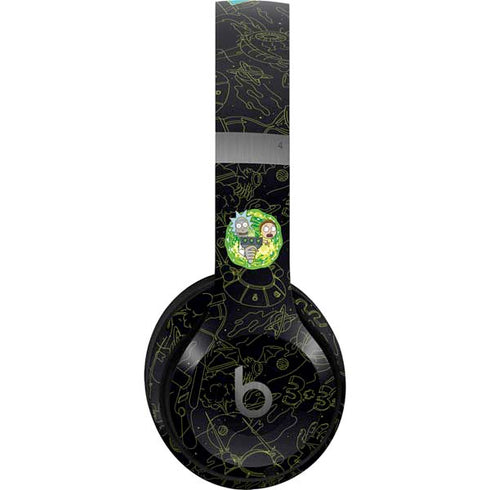Adult Swim Rick and Morty Portal Travel Beats Solo 4 Wireless Headphones Skin