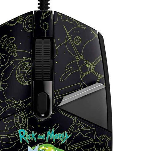 Adult Swim Rick and Morty Portal Travel G203 Prodigy RGB Wired Gaming Mouse Skin