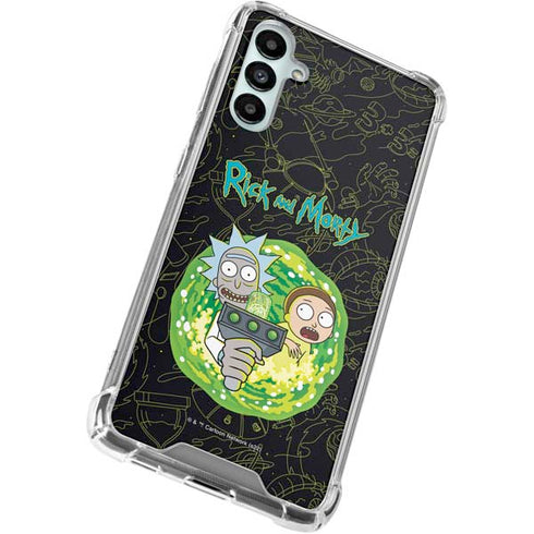 Adult Swim Rick and Morty Portal Travel Gabb Phone 4 Clear Case