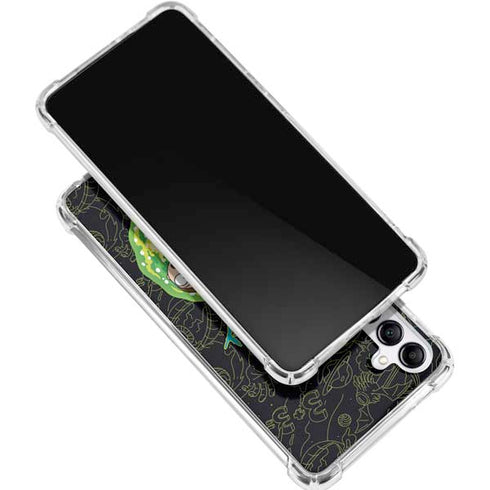 Adult Swim Rick and Morty Portal Travel Gabb Phone 4 Clear Case
