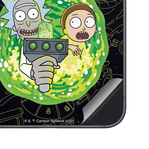 Adult Swim Rick and Morty Portal Travel Galaxy A16 5G Skin