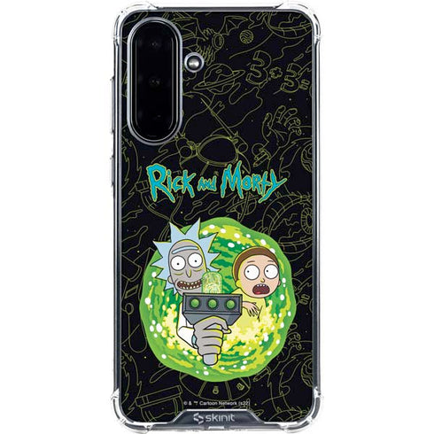 Adult Swim Rick and Morty Portal Travel Galaxy A36 5G Clear Case
