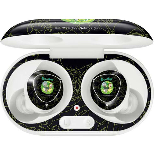 Adult Swim Rick and Morty Portal Travel Galaxy Buds Plus Skin