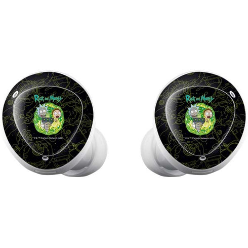 Adult Swim Rick and Morty Portal Travel Galaxy Buds Plus Skin