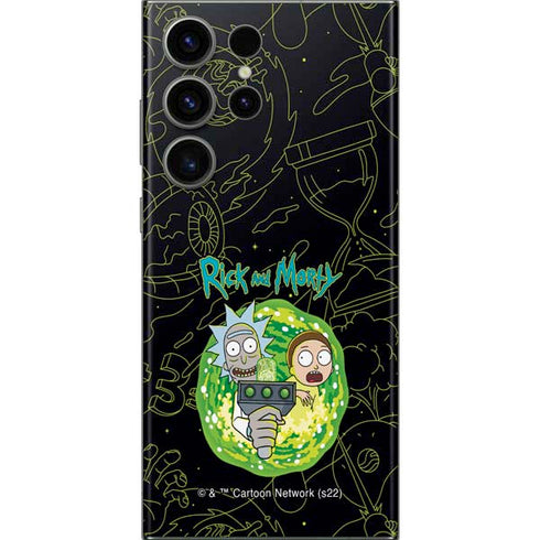 Adult Swim Rick and Morty Portal Travel Galaxy Skins