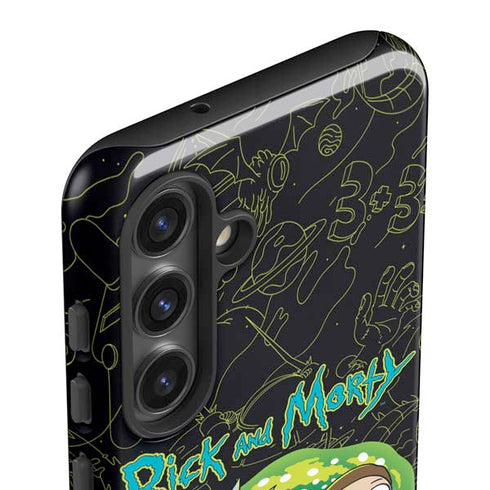 Adult Swim Rick and Morty Portal Travel Galaxy S25 Plus Impact Case
