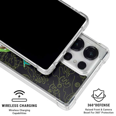Adult Swim Rick and Morty Portal Travel Galaxy S25 Ultra Clear Case