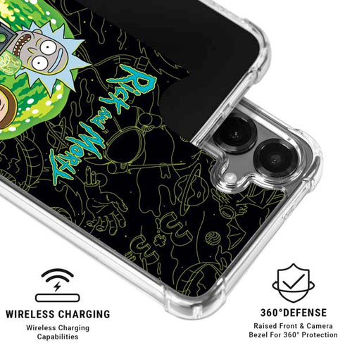 Adult Swim Rick and Morty Portal Travel Galaxy S26 Clear Case