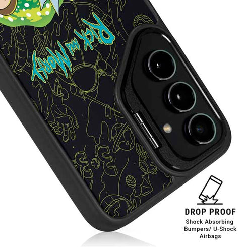 Adult Swim Rick and Morty Portal Travel Galaxy S26 Plus Kickstand Case