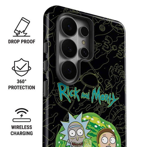 Adult Swim Rick and Morty Portal Travel Galaxy S26 Ultra Impact Case
