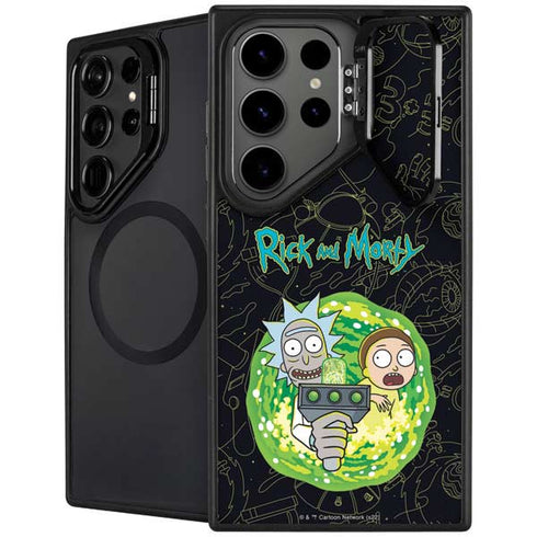 Adult Swim Rick and Morty Portal Travel Galaxy S26 Ultra Kickstand Case