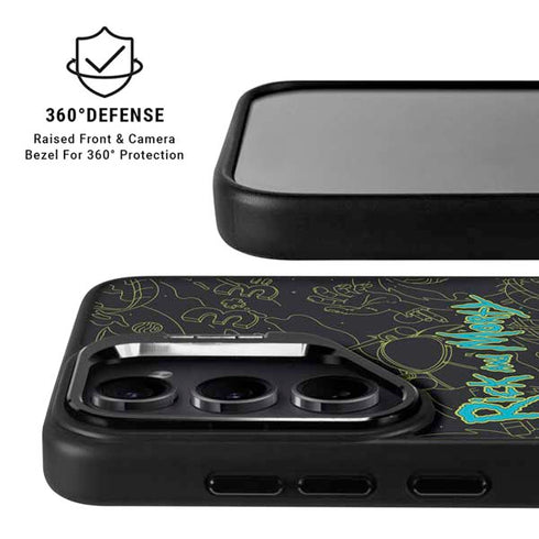 Adult Swim Rick and Morty Portal Travel Galaxy S26 Ultra Kickstand Case