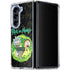 Adult Swim Rick and Morty Portal Travel Galaxy Z Fold5 5G Clear Case