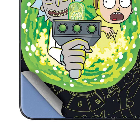 Adult Swim Rick and Morty Portal Travel Galaxy Z Fold5 5G Skin