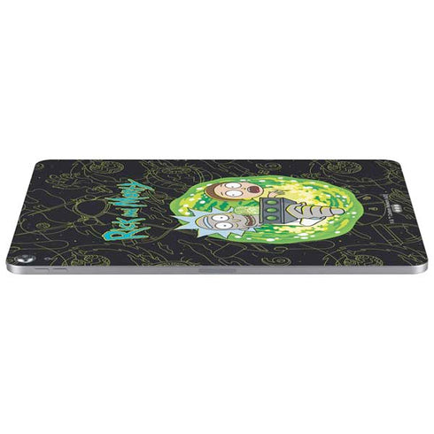 Adult Swim Rick and Morty Portal Travel Apple iPad Air Skin