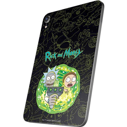 Adult Swim Rick and Morty Portal Travel Apple iPad Mini Skin