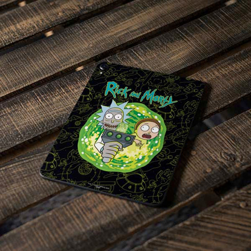 Adult Swim Rick and Morty Portal Travel Apple iPad Pro Skin
