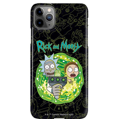 Adult Swim Rick and Morty Portal Travel iPhone Cases