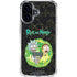 Adult Swim Rick and Morty Portal Travel iPhone 16 Plus Clear Case