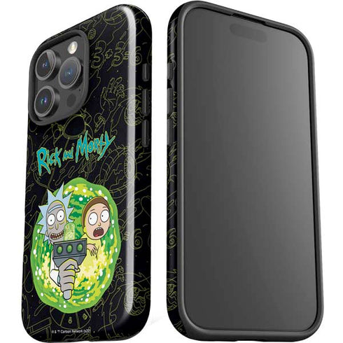 Adult Swim Rick and Morty Portal Travel iPhone 16 Pro Impact Case