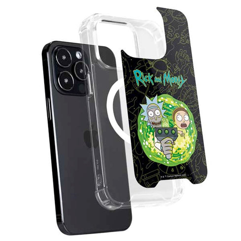 Adult Swim Rick and Morty Portal Travel iPhone 16 Pro Max MagSafe Case