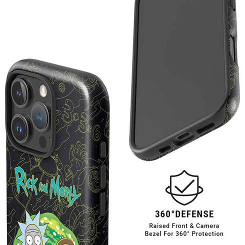 Adult Swim Rick and Morty Portal Travel iPhone 16 Pro Max Magsafe Impact Case