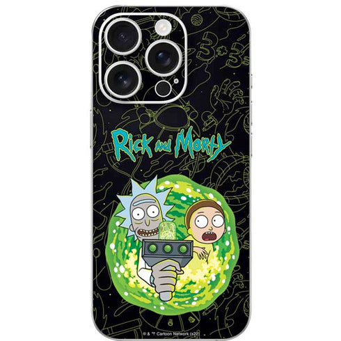 Adult Swim Rick and Morty Portal Travel iPhone 16 Pro Skin