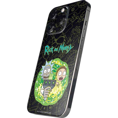 Adult Swim Rick and Morty Portal Travel iPhone 16 Pro Skin