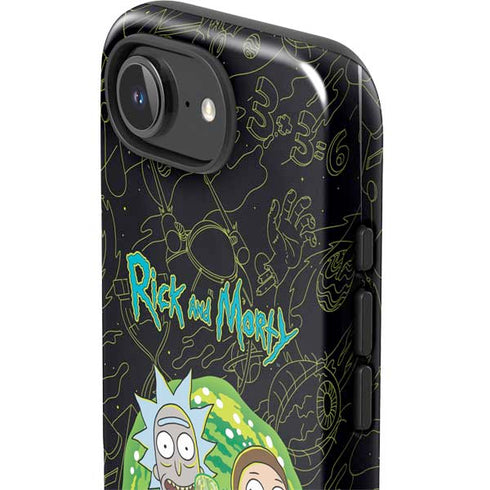 Adult Swim Rick and Morty Portal Travel iPhone 16e Impact Case