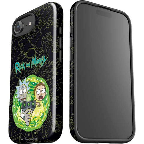 Adult Swim Rick and Morty Portal Travel iPhone 16e Impact Case