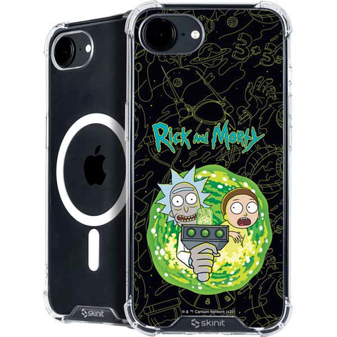 Adult Swim Rick and Morty Portal Travel iPhone 16e MagSafe Case