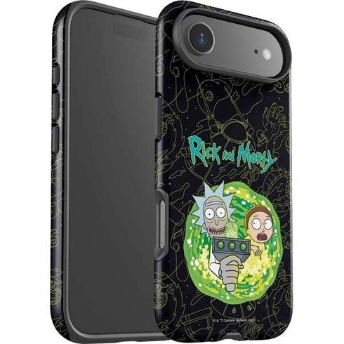 Adult Swim Rick and Morty Portal Travel iPhone 17 Air Impact Case