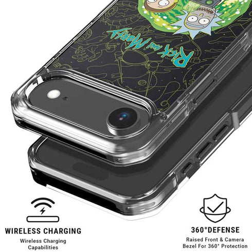 Adult Swim Rick and Morty Portal Travel iPhone 17 Air MagSafe Case