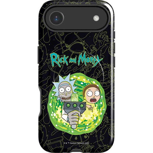 Adult Swim Rick and Morty Portal Travel iPhone 17 Air Magsafe Impact Case
