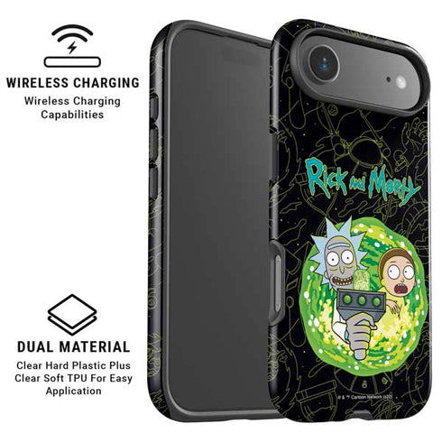 Adult Swim Rick and Morty Portal Travel iPhone 17 Air Magsafe Impact Case