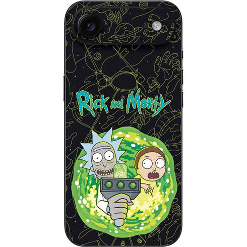 Adult Swim Rick and Morty Portal Travel iPhone 17 Air Skin