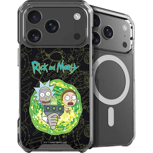Adult Swim Rick and Morty Portal Travel iPhone 17 Pro MagSafe Case