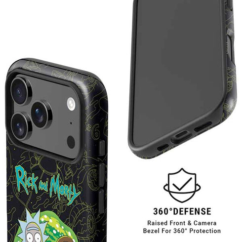 Adult Swim Rick and Morty Portal Travel iPhone 17 Pro Magsafe Impact Case