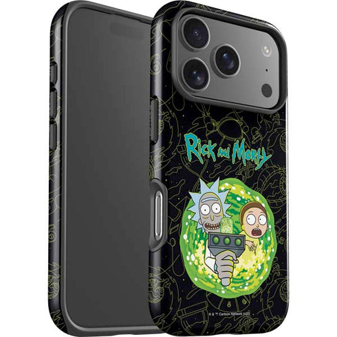 Adult Swim Rick and Morty Portal Travel iPhone 17 Pro Max Impact Case