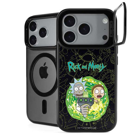 Adult Swim Rick and Morty Portal Travel iPhone 18 Pro Max Kickstand Case
