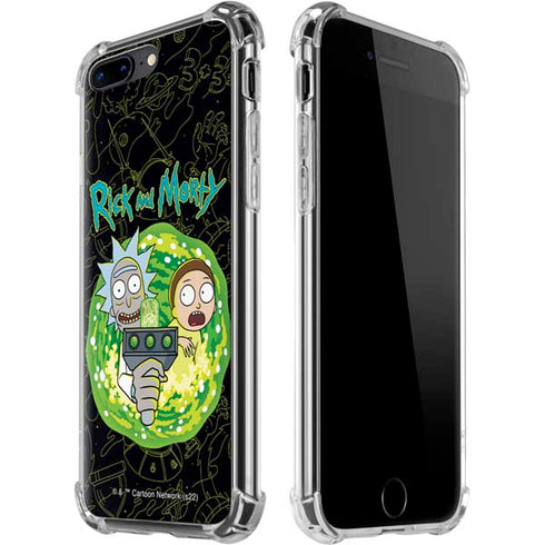 Adult Swim Rick and Morty Portal Travel iPhone Cases