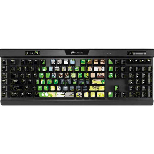 Adult Swim Rick and Morty Portal Travel K95 RGB PLATINUM Mechanical Gaming Keyboard Skin
