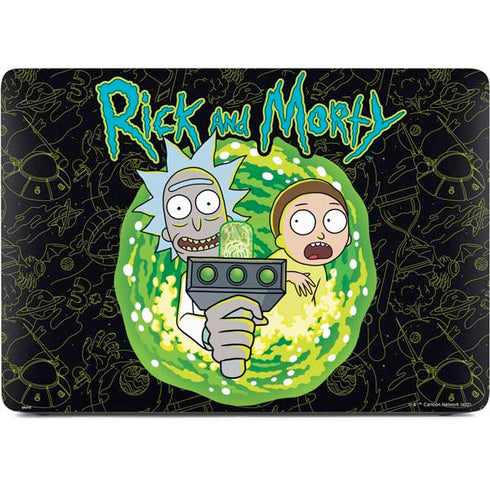 Adult Swim Rick and Morty Portal Travel Apple MacBook Air Skin