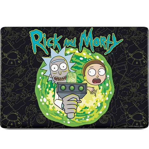 Adult Swim Rick and Morty Portal Travel MacBook Skins