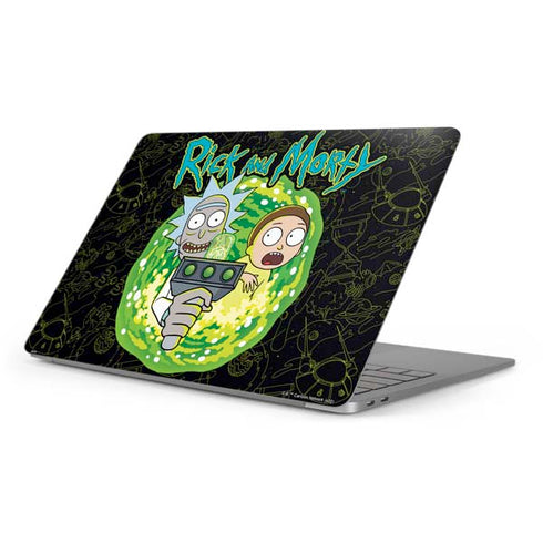 Adult Swim Rick and Morty Portal Travel Apple MacBook Pro 16-inch Skin
