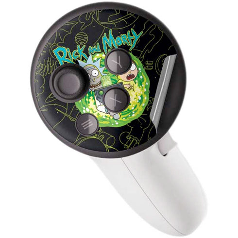Adult Swim Rick and Morty Portal Travel Meta Quest 3S Skin