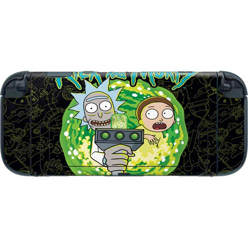 Adult Swim Rick and Morty Portal Travel Nintendo Switch 2 (2025) with Joy-Con Skin