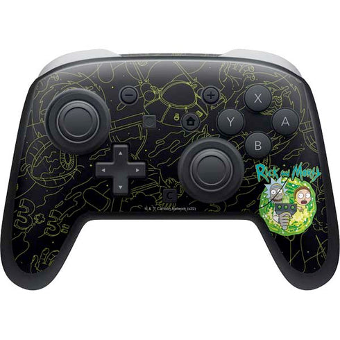 Adult Swim Rick and Morty Portal Travel Nintendo Skins