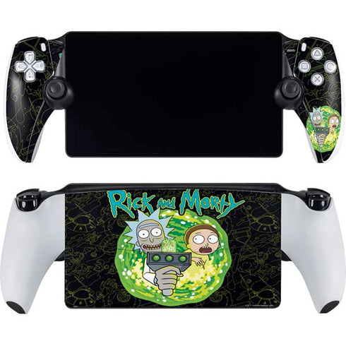 Adult Swim Rick and Morty Portal Travel PlayStation Portal Remote Player Skin