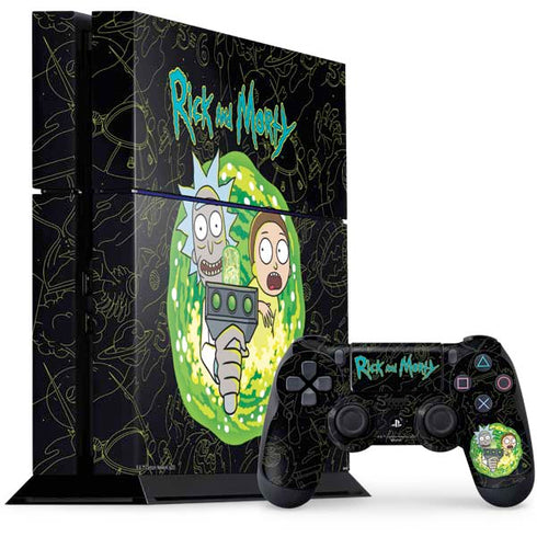 Adult Swim Rick and Morty Portal Travel PlayStation PS4 Skins